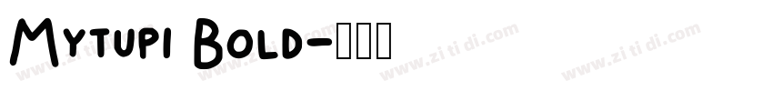 Mytupi Bold字体转换